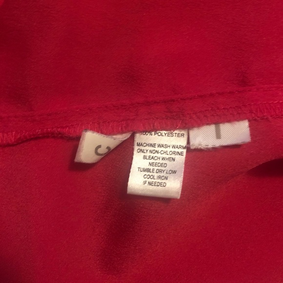 LOFT pink sleeveless top with neck tie, small - Picture 7 of 8